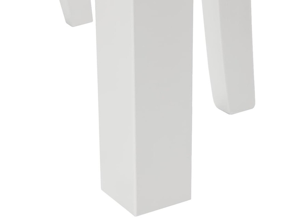 Conjunto de comedor Parkland 301 (Blanco + Gris claro)