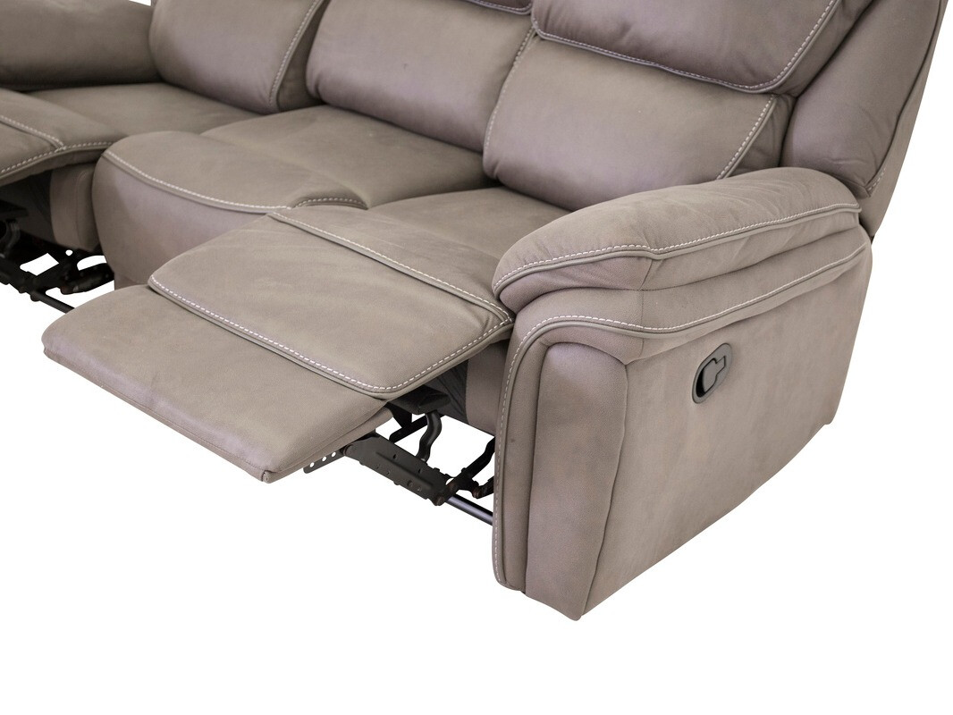 Conjunto de muebles tapizado Dallas 4726 (Gris)