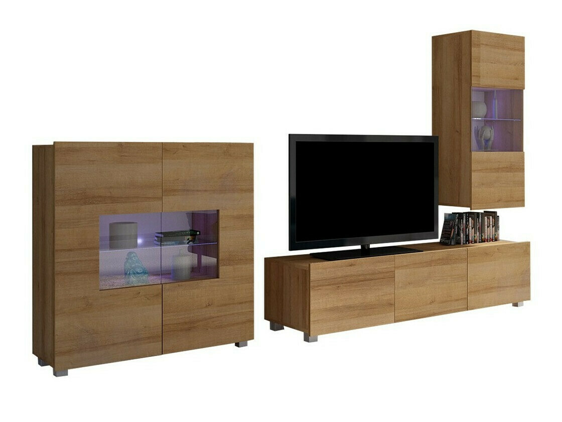 Conjunto de salón Tivdalu 111 (Roble dorado)