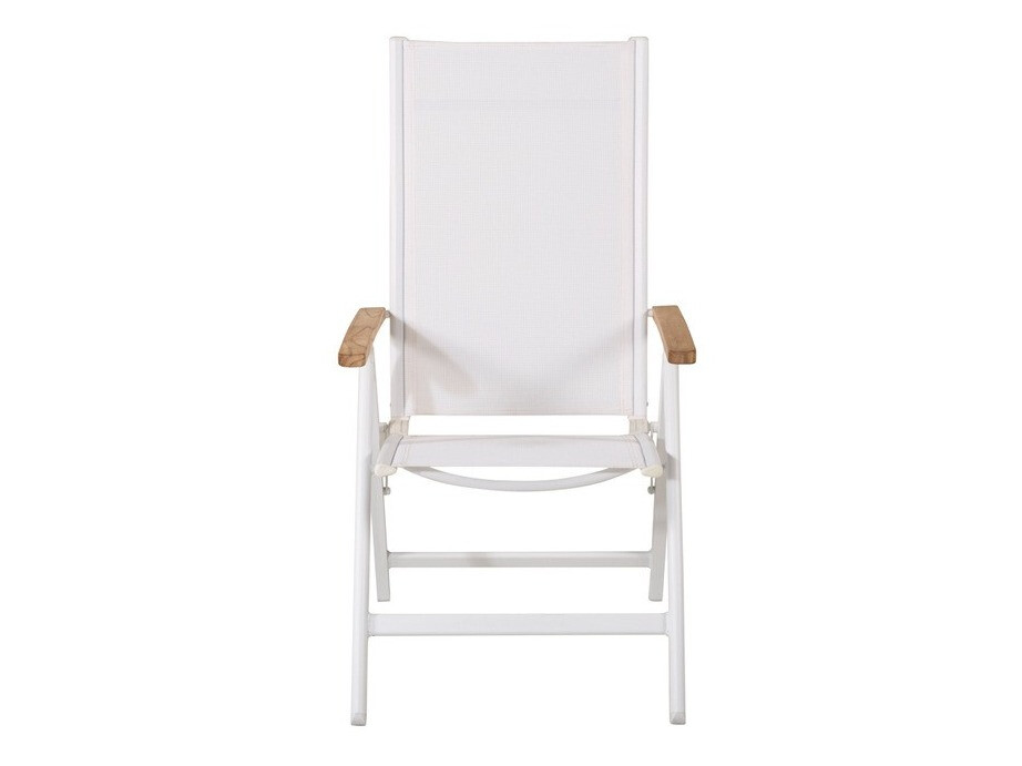 Silla de exterior Dallas 2848 (Blanco + Marrón)
