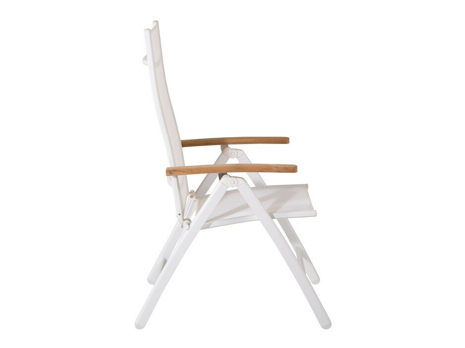 Silla de exterior Dallas 2848 (Blanco + Marrón)