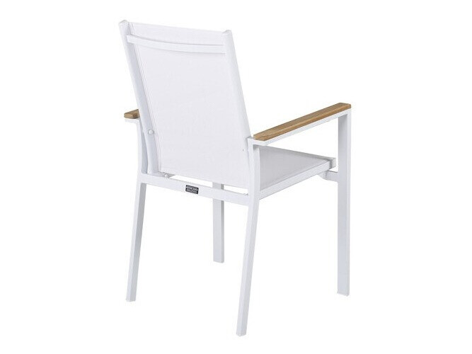 Silla para exterior Dallas 2825 (Blanco + Marrón)