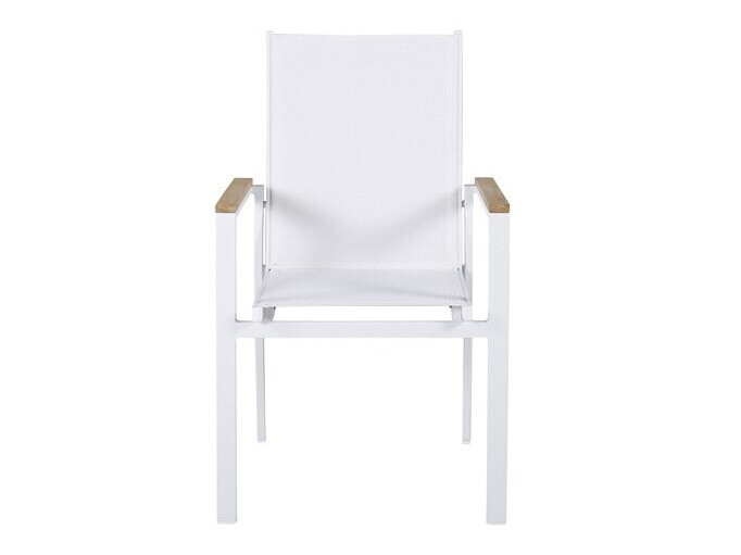 Silla para exterior Dallas 2825 (Blanco + Marrón)
