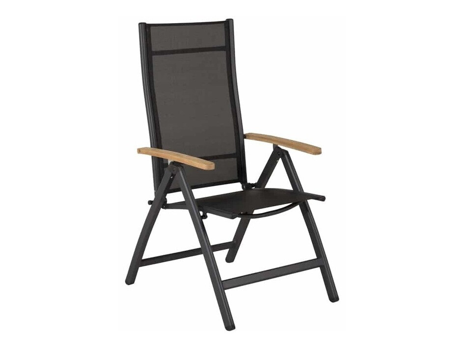 Silla para exterior Dallas 2848 (Negro + Marrón)