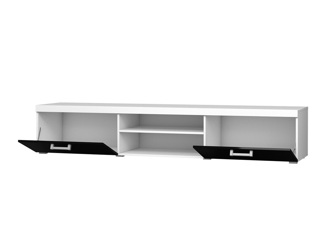 Conjunto de salón Odebeli 106 (Blanco + Negro brillante)