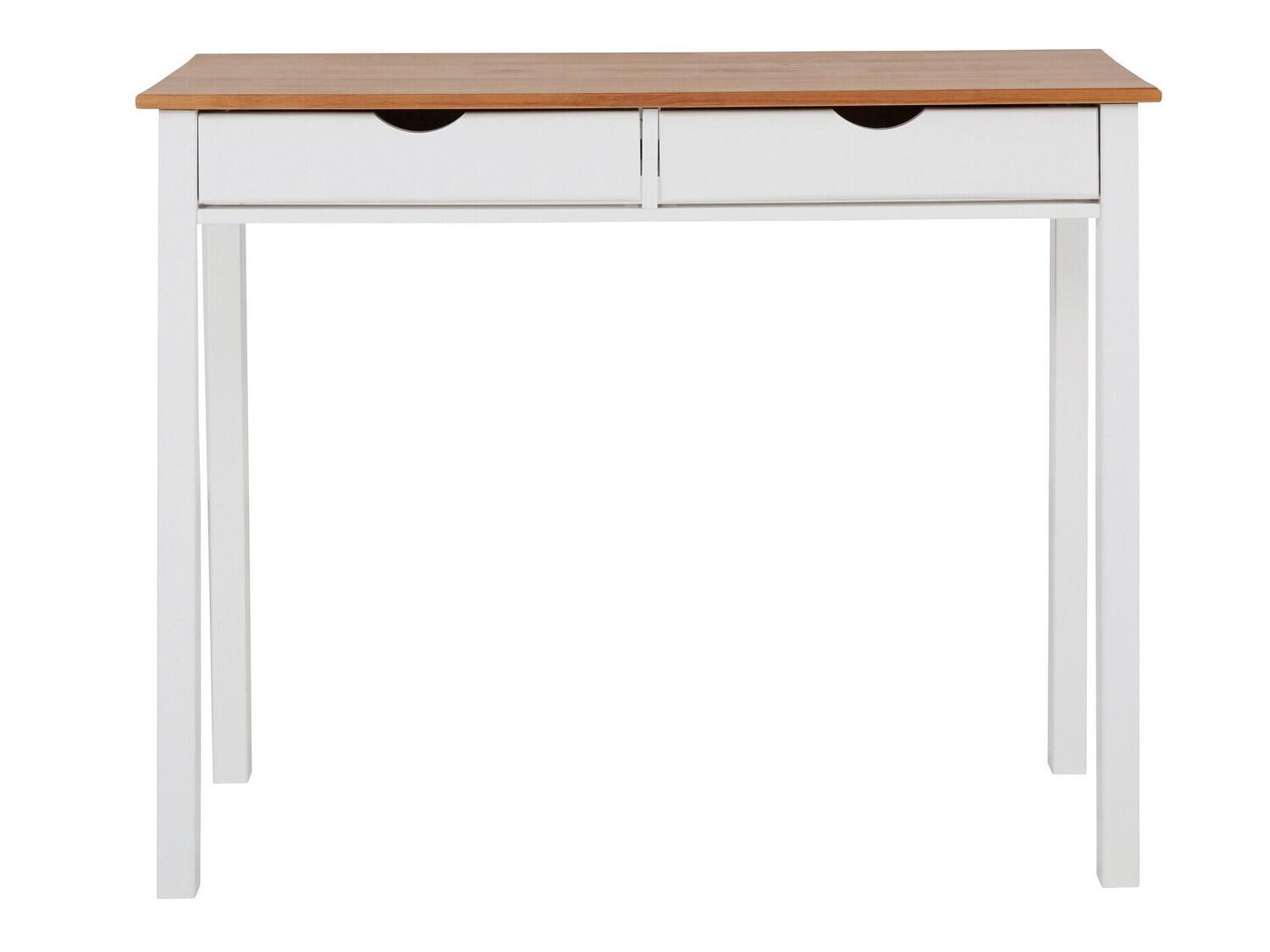 Mesa de oficina Denton 133 (Blanco + Luminoso madera)