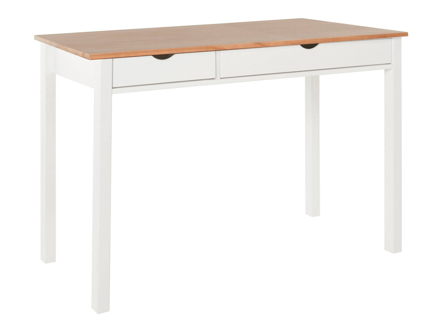 Mesa de oficina Denton 136 (Blanco + Luminoso madera)