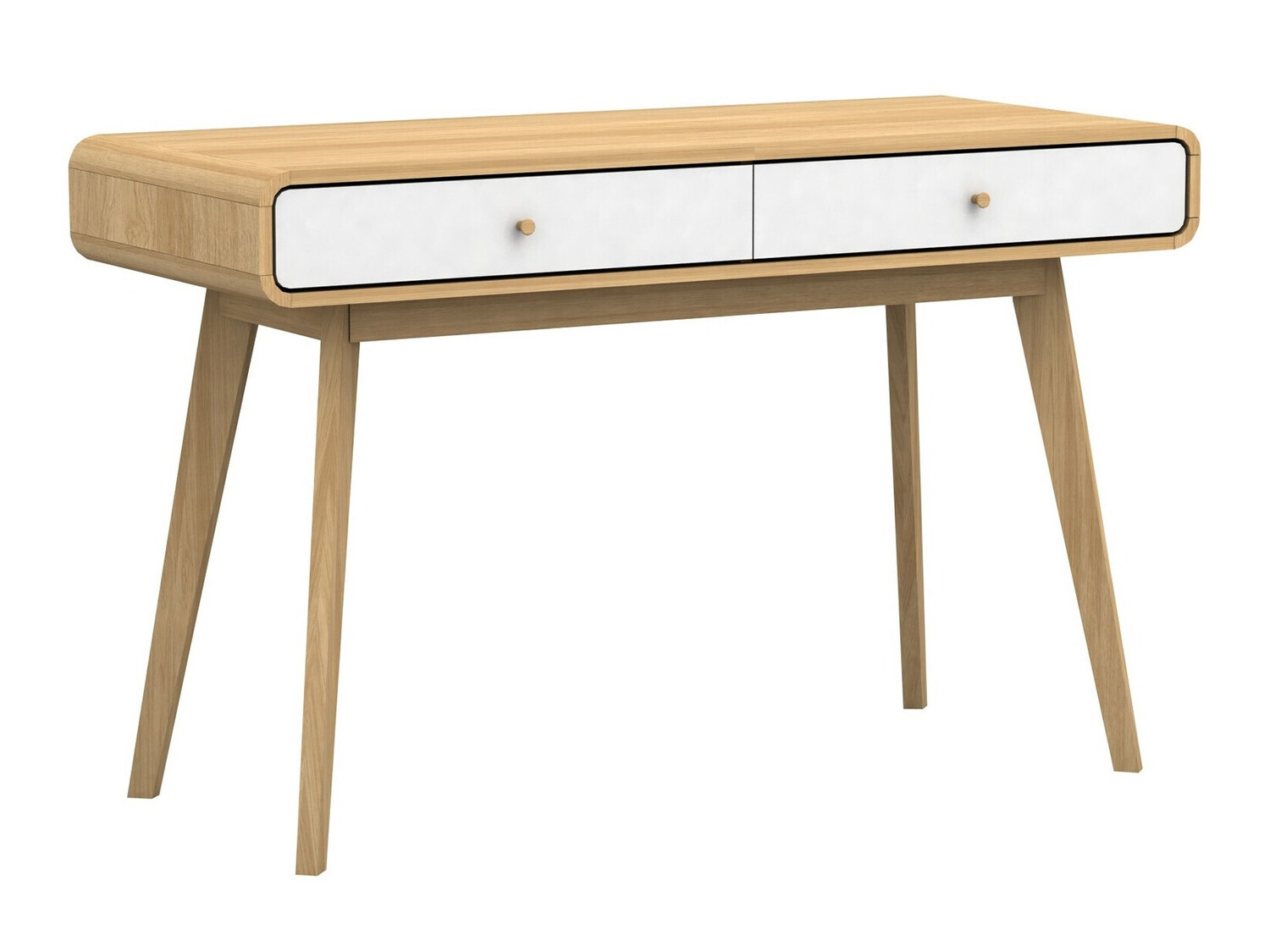 Mesa de oficina Elbtena 108 (Roble + Blanco)