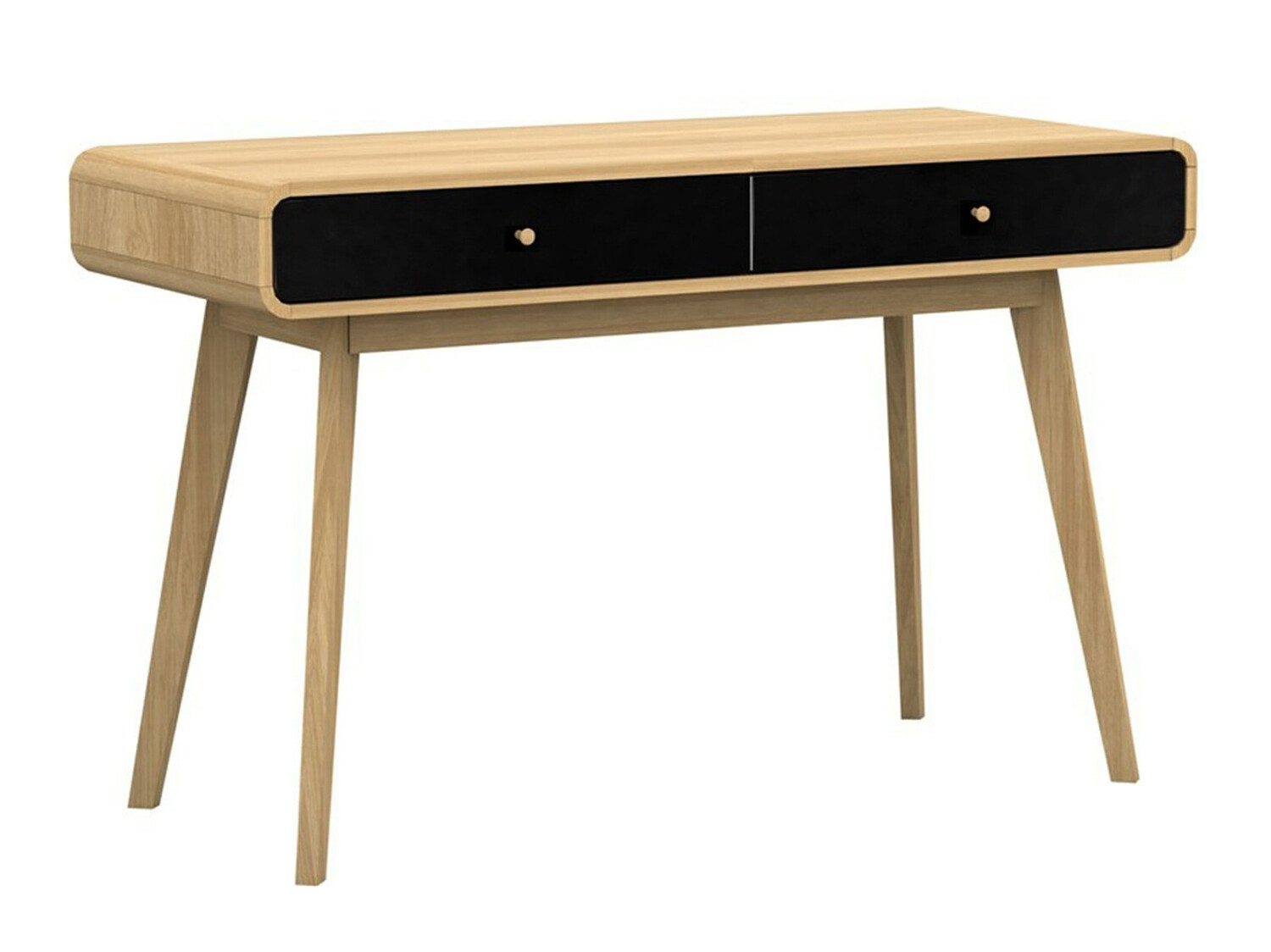 Mesa de oficina Elbtena 108 (Roble + Negro)