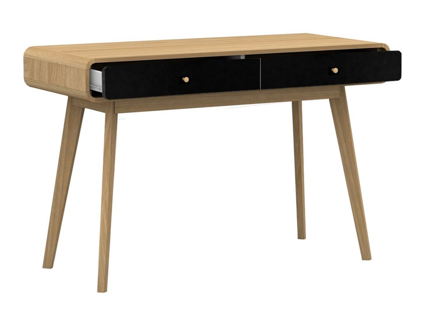Mesa de oficina Elbtena 108 (Roble + Negro)