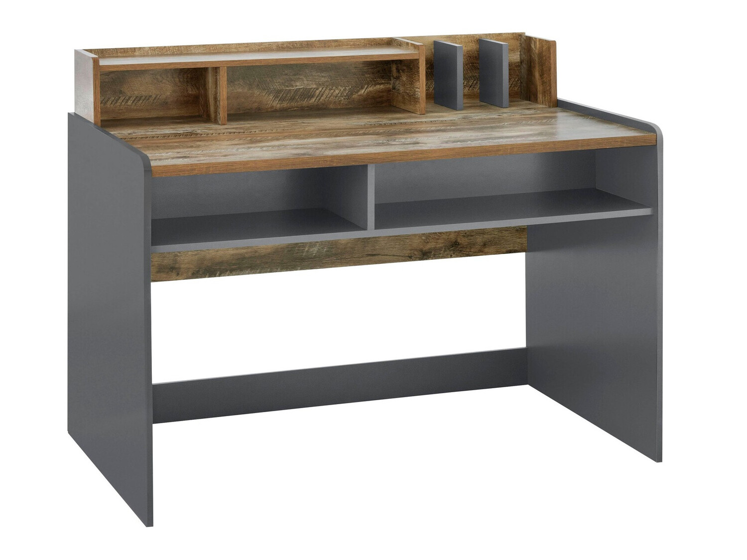 Mesa de oficina Felmave 102 (Gris + Roble)