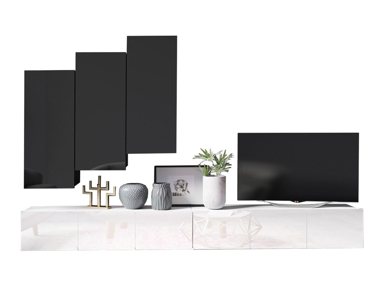 Conjunto de salón Remus XX (Blanco + Negro)