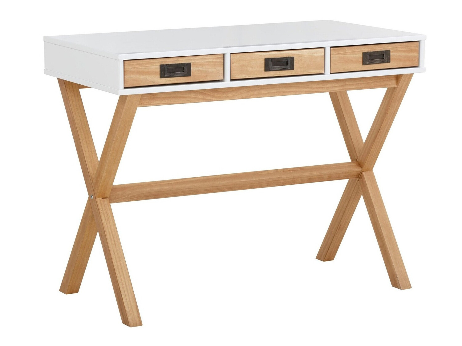 Mesa de oficina Denton 209 (Blanco + Pino)