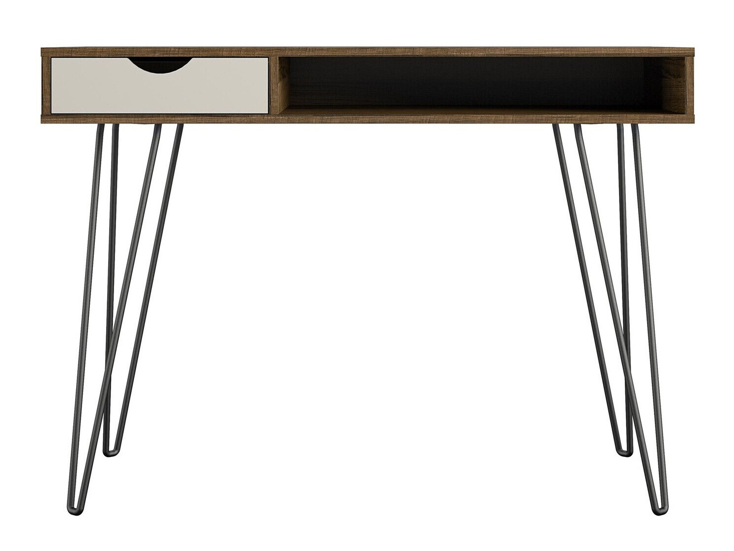 Mesa de oficina Novogratz 148 (Roble + Gris)