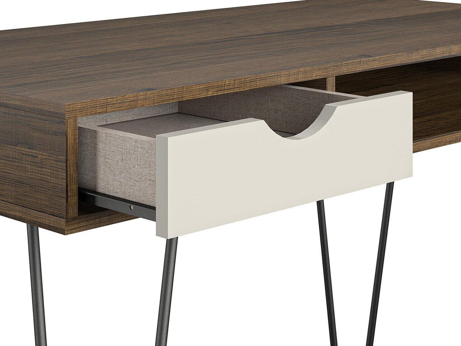 Mesa de oficina Novogratz 148 (Roble + Gris)