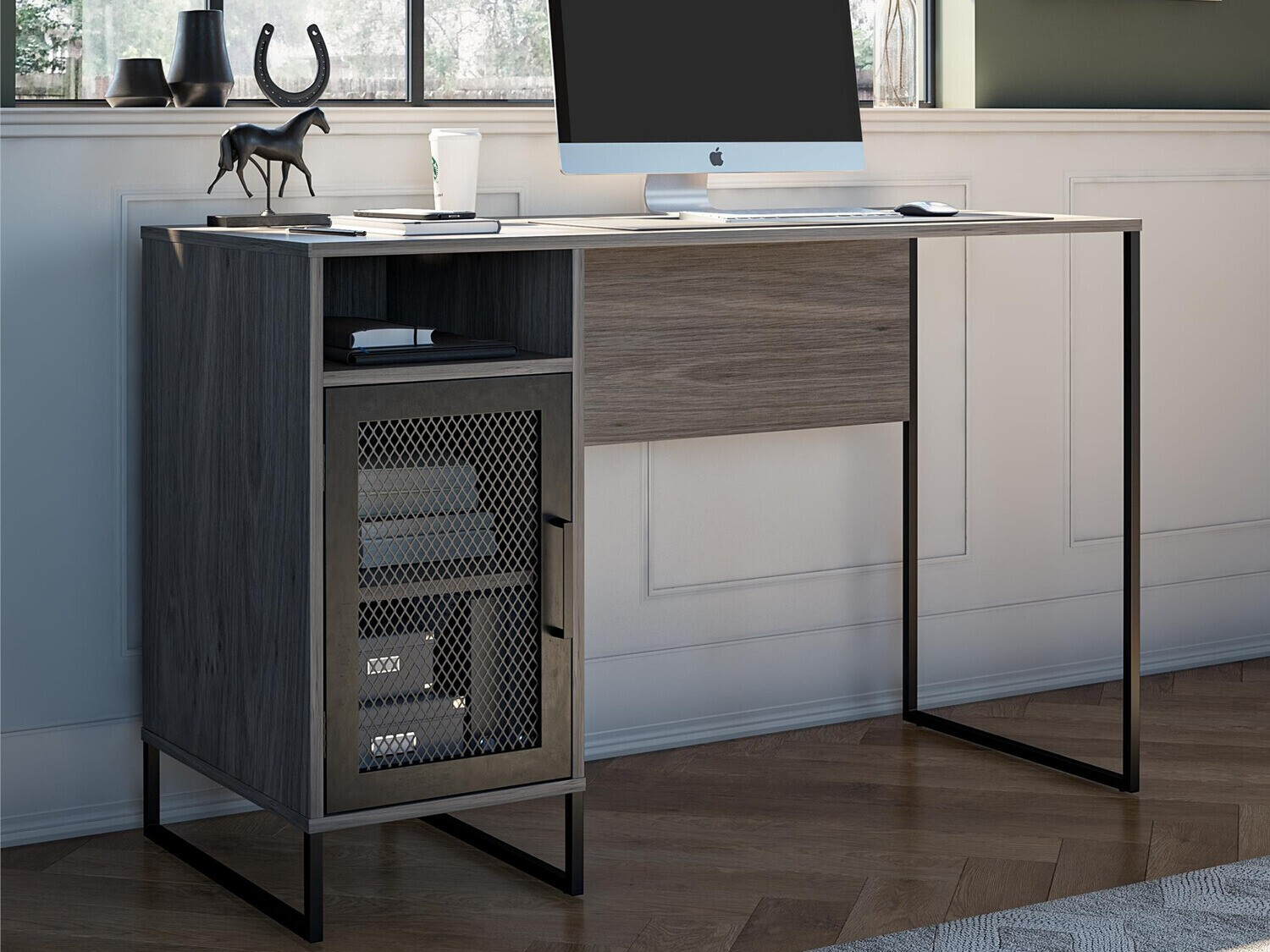 Mesa de oficina Tulsa 231 (Roble gris)