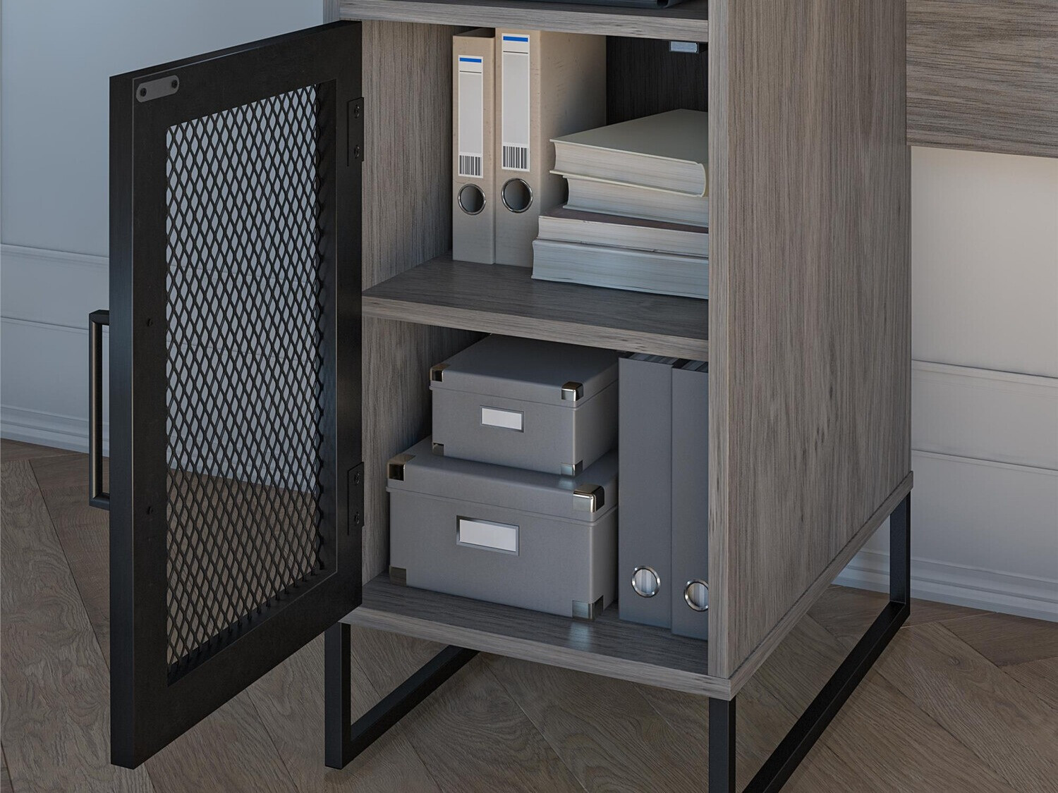 Mesa de oficina Tulsa 231 (Roble gris)