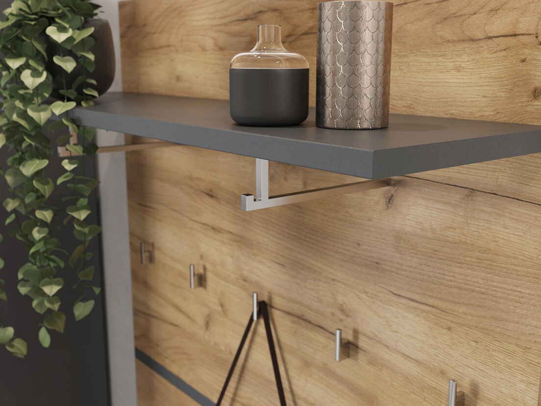 Perchero Elitivi 102 (Antracita + Navarra roble)