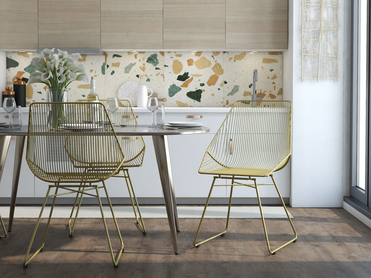 Silla CosmoLiving by Cosmopolitan 115 (Dorado)