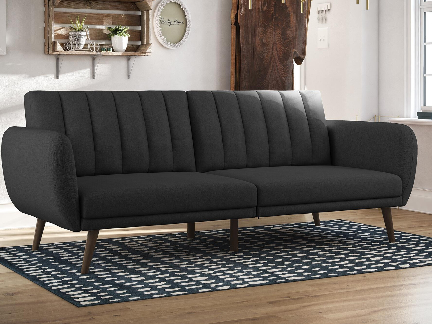 Sofá-cama Novogratz 120 (Gris oscuro)