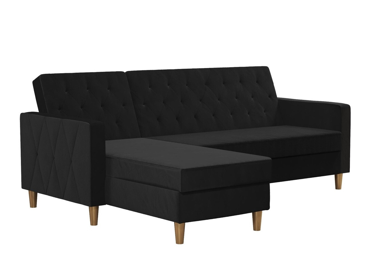 Sofá rinconero CosmoLiving by Cosmopolitan 104 (Negro)