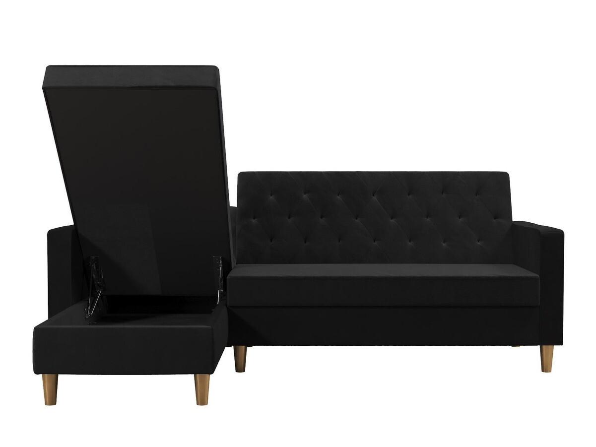 Sofá rinconero CosmoLiving by Cosmopolitan 104 (Negro)