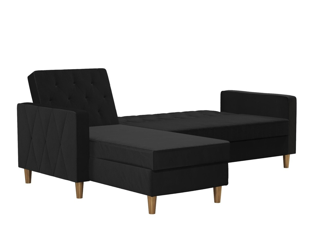 Sofá rinconero CosmoLiving by Cosmopolitan 104 (Negro)