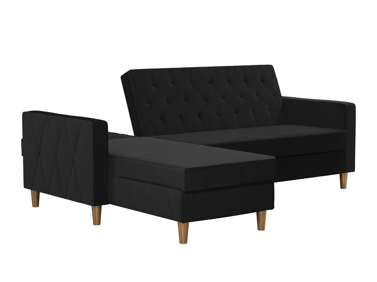 Sofá rinconero CosmoLiving by Cosmopolitan 104 (Negro)