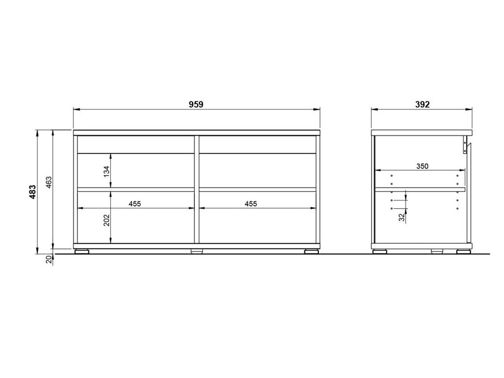 Zapatero Elitivi 101 (Antracita + Navarra roble)