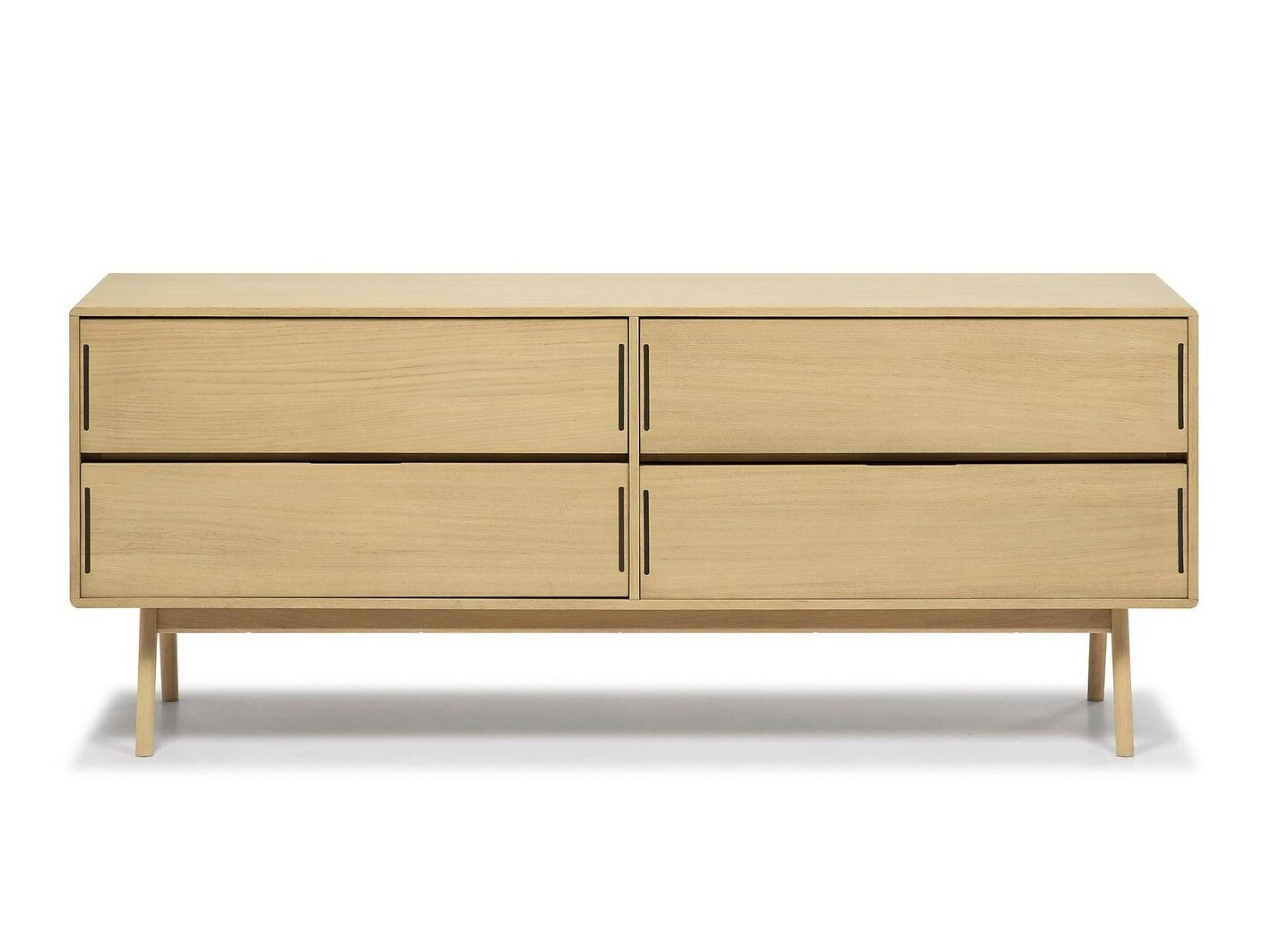 Cómoda Albelu 107 (Roble + Roble oscuro)