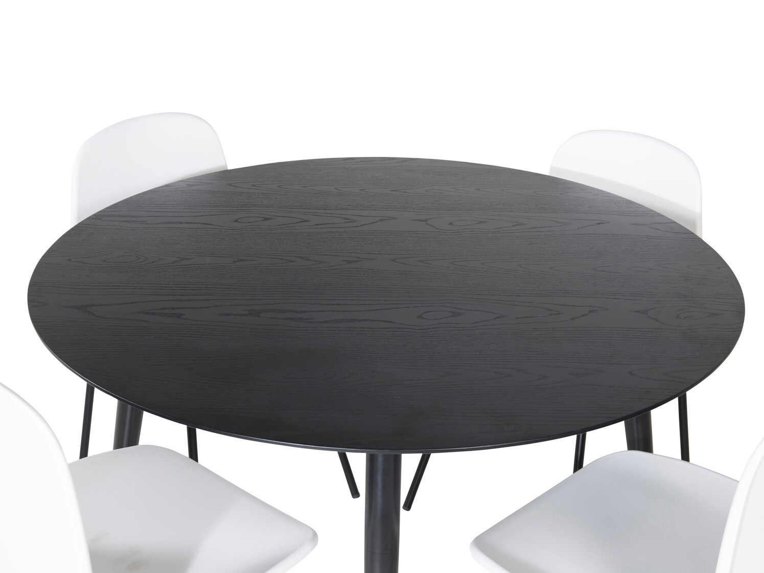 Conjunto de comedor Dallas 1622 (Blanco + Negro)