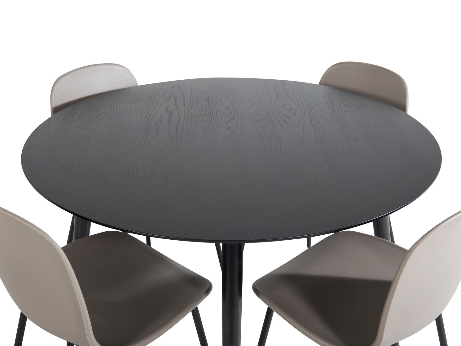 Conjunto de mesas y sillas para comedor Dallas 1622 (Chaqui + Negro)