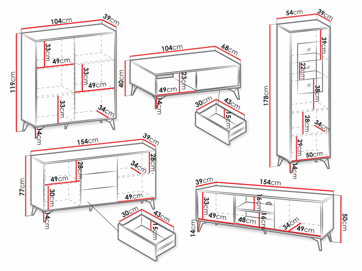 Conjunto de salón Alelmo 106