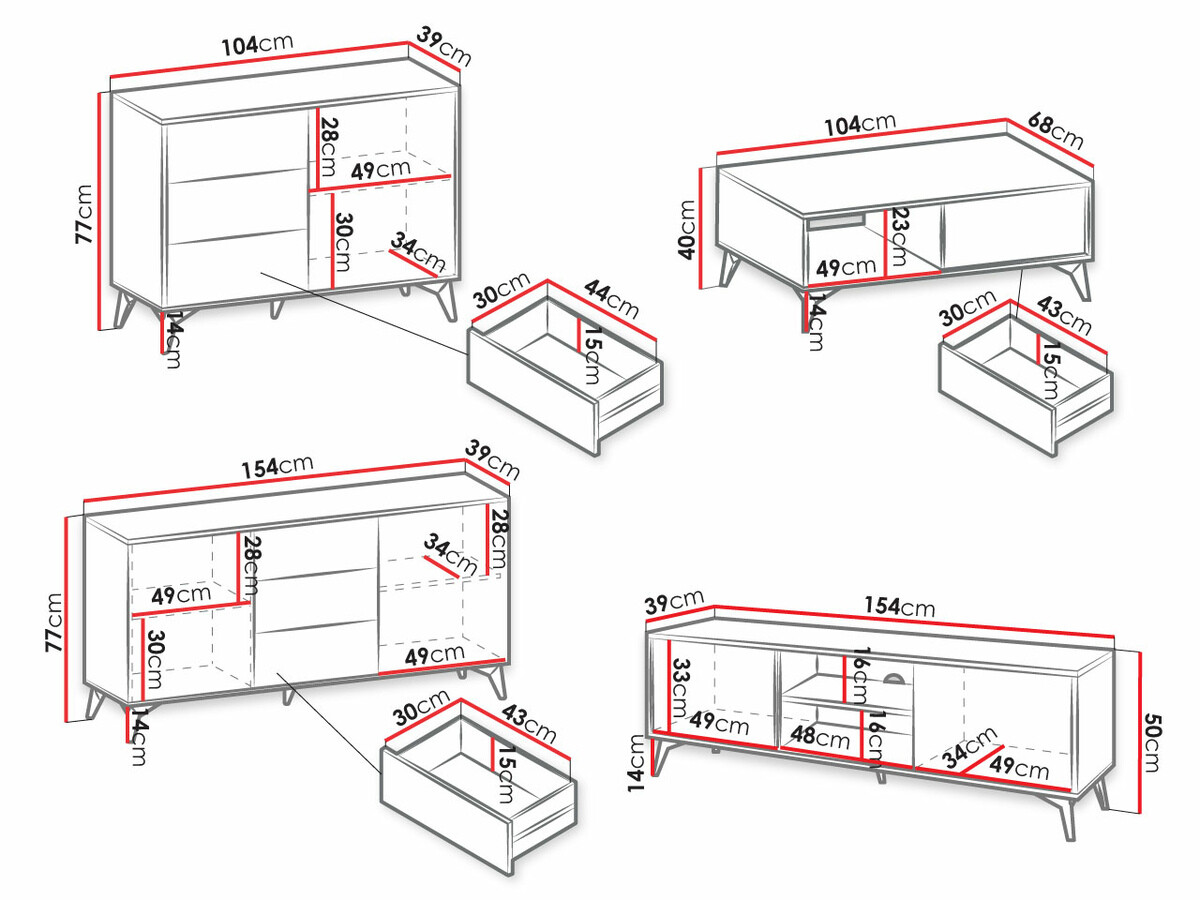 Conjunto de salón Alelmo 109