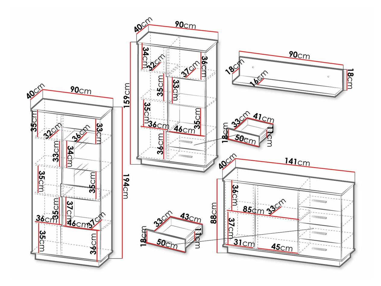 Conjunto de salón Tenodeu 116
