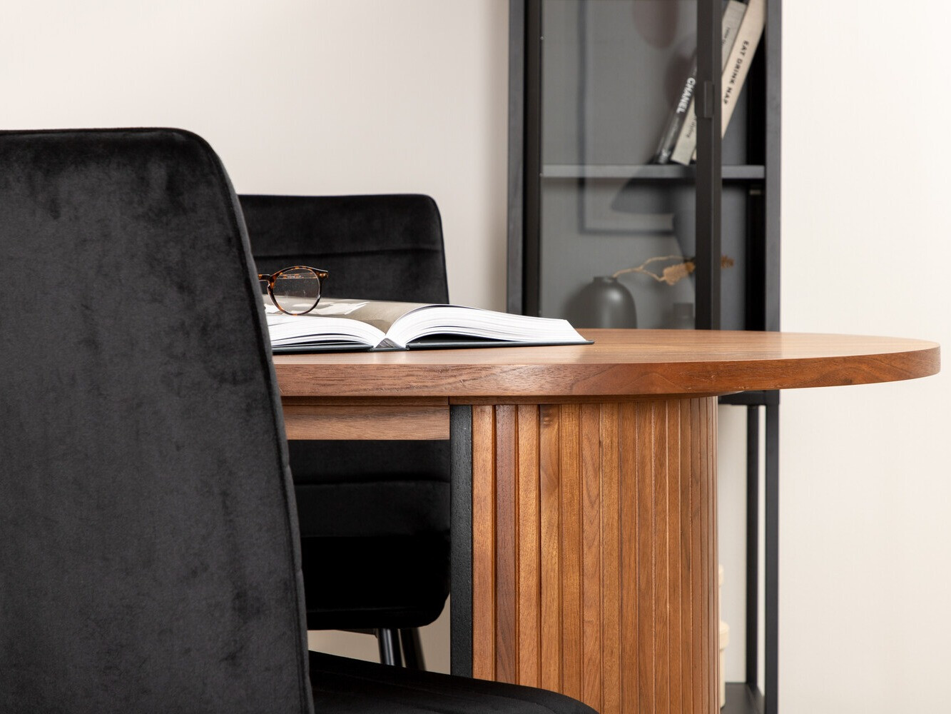 Conjunto de mesas y sillas para comedor Dallas 2758 (Negro)