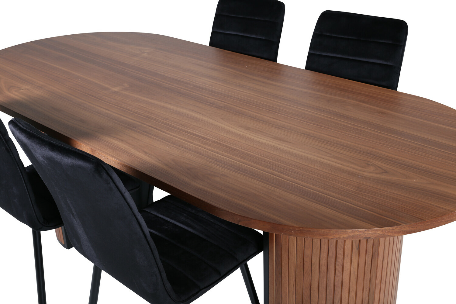 Conjunto de mesas y sillas para comedor Dallas 2758 (Negro)