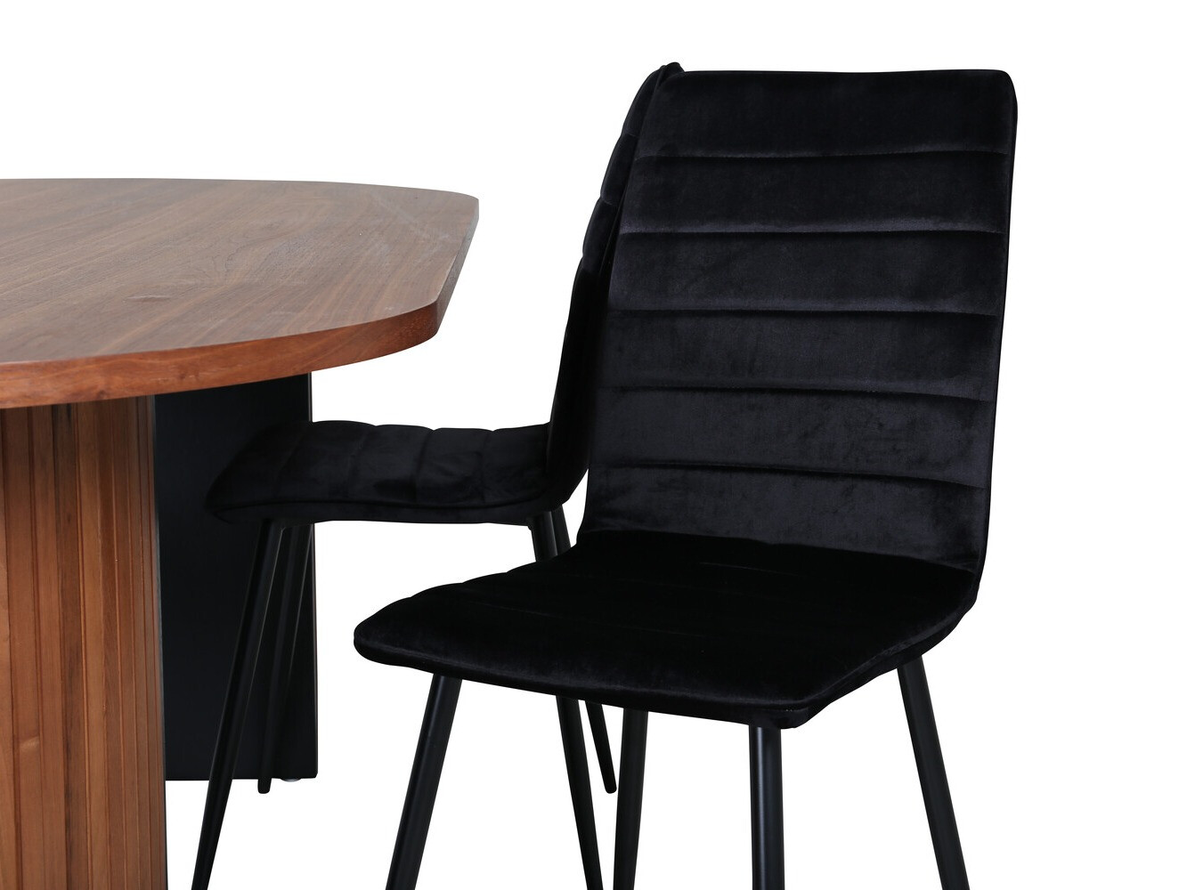 Conjunto de mesas y sillas para comedor Dallas 2758 (Negro)