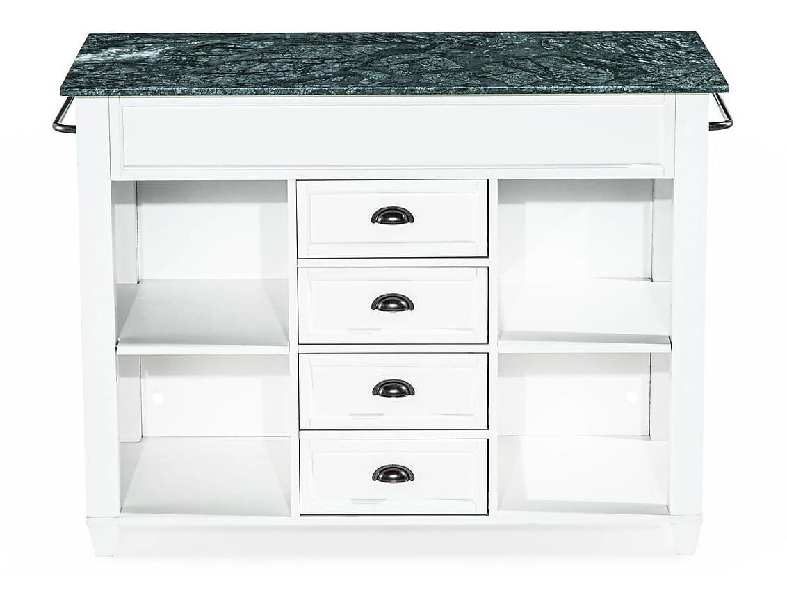 Mesa de bar Riverton 436 (Mármol gris + Blanco)