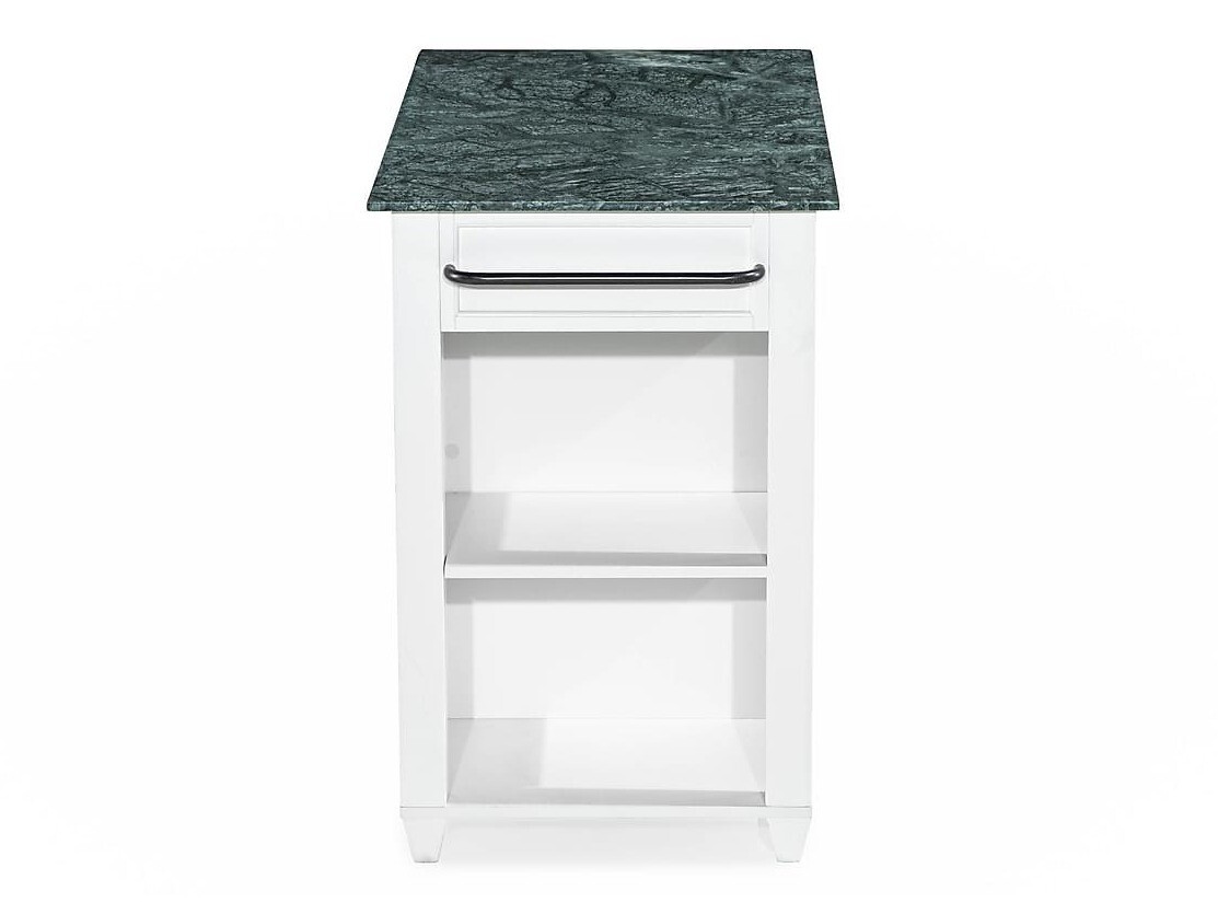 Mesa de bar Riverton 436 (Mármol gris + Blanco)