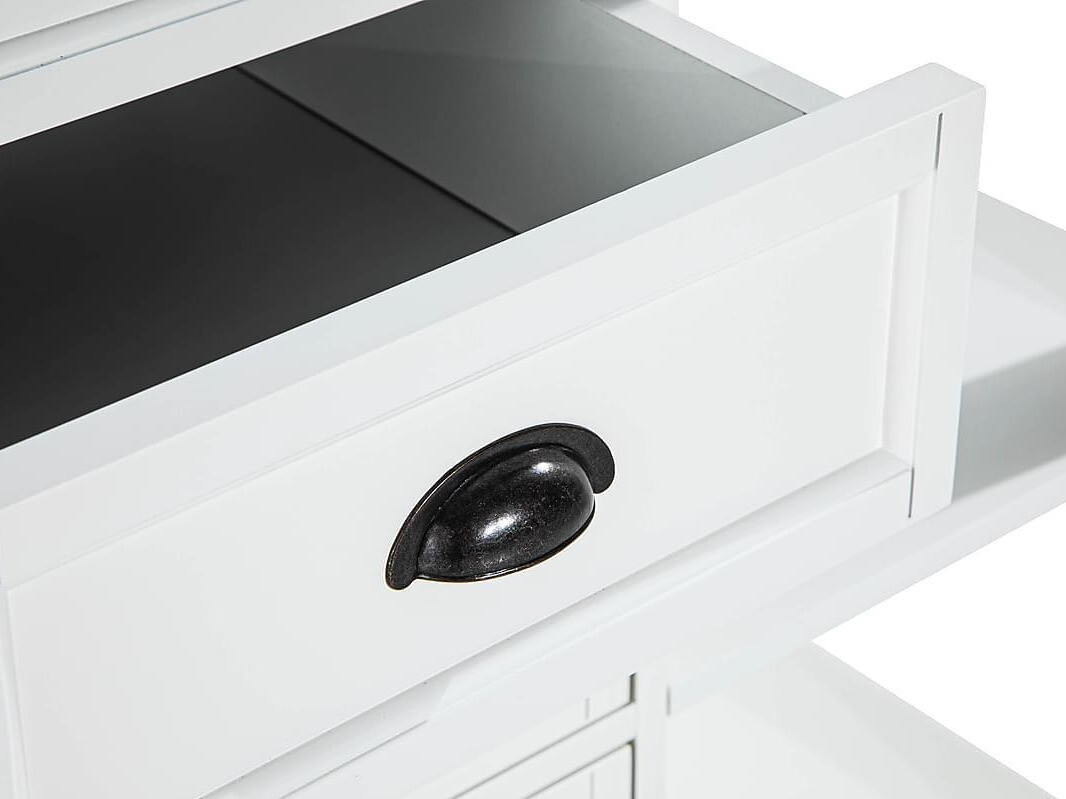 Mesa de bar Riverton 436 (Mármol gris + Blanco)