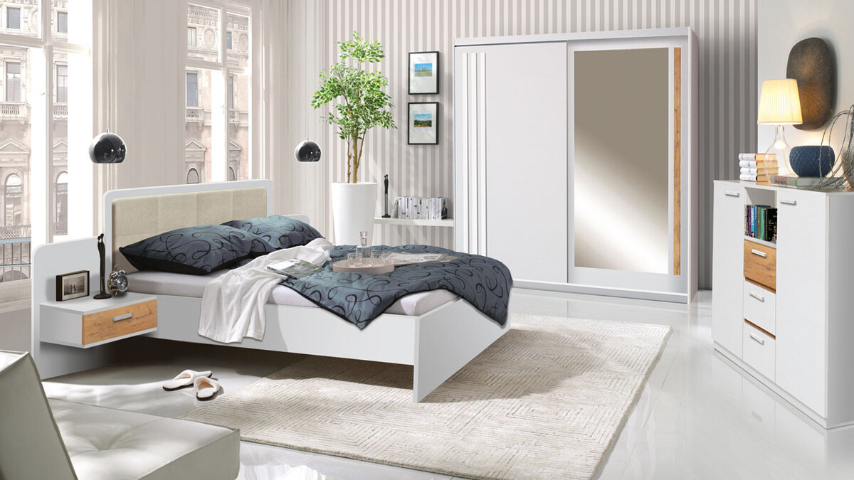 Cómoda Aviromu 103 (Andersen pino + Blanco)