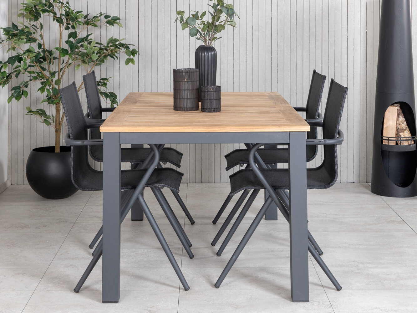 Conjunto de mesa y sillas Dallas 643