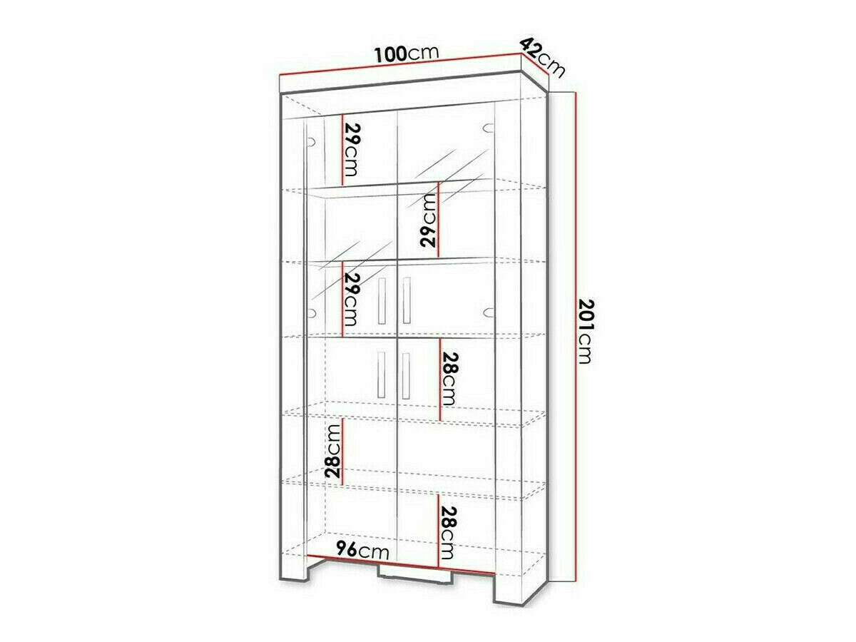 Estantería Melfeli 101 (Milano roble + crema)
