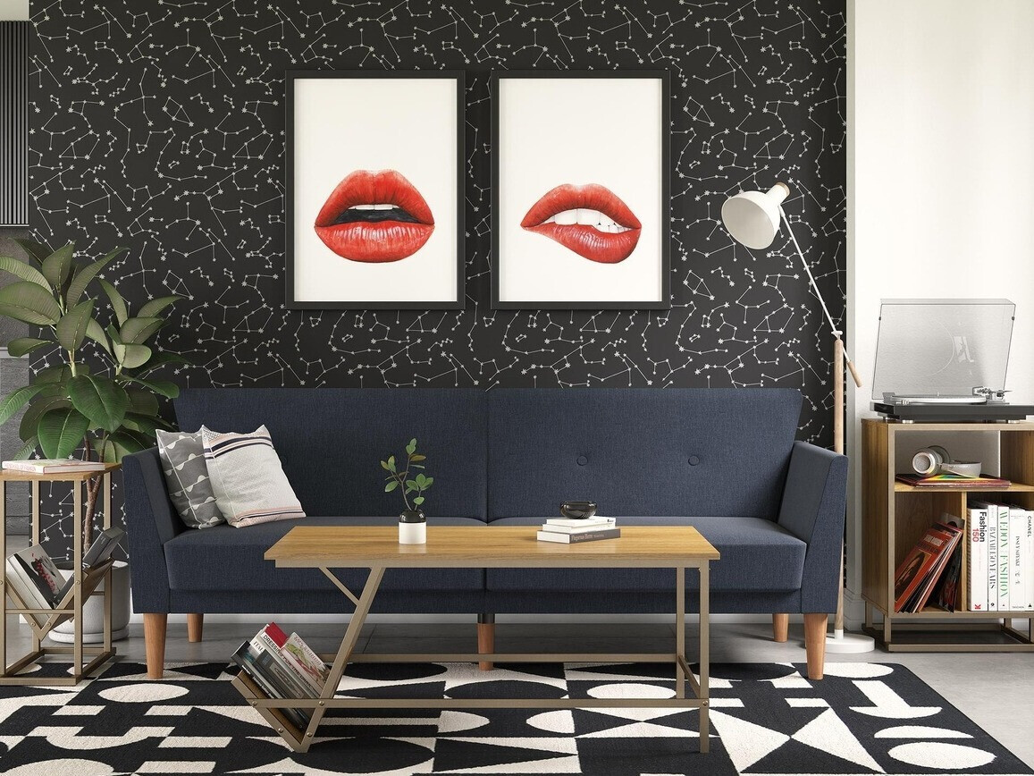 Sofá-cama Novogratz 110 (Azul)