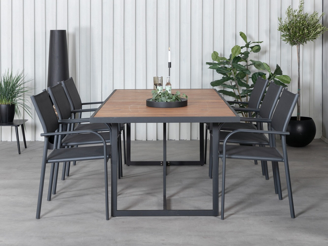 Conjunto de mesa y sillas Dallas 2916