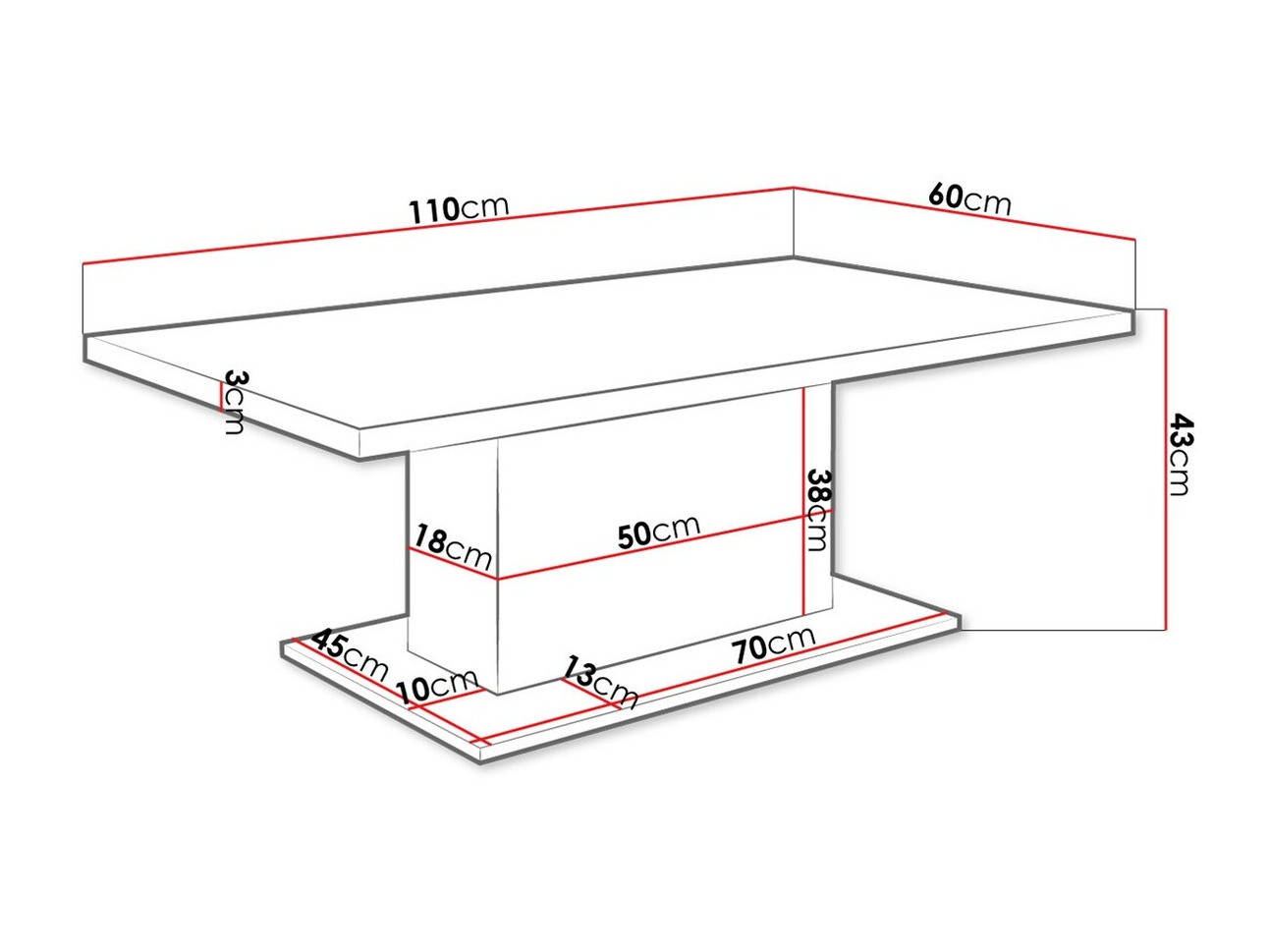 Mesa de centro Tucson 148 (Roble de lefkada)