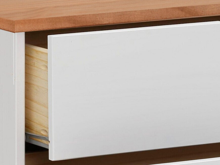 Cómoda Denton 544 (Blanco + Marrón)