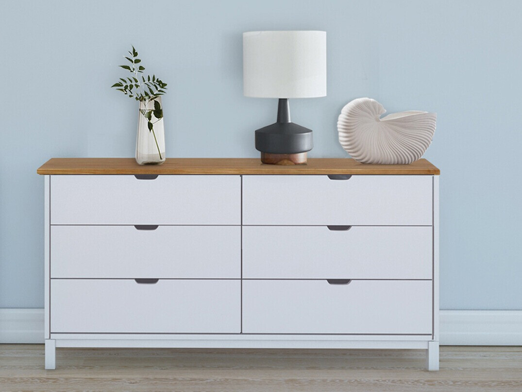 Cómoda Denton 546 (Blanco + Marrón)