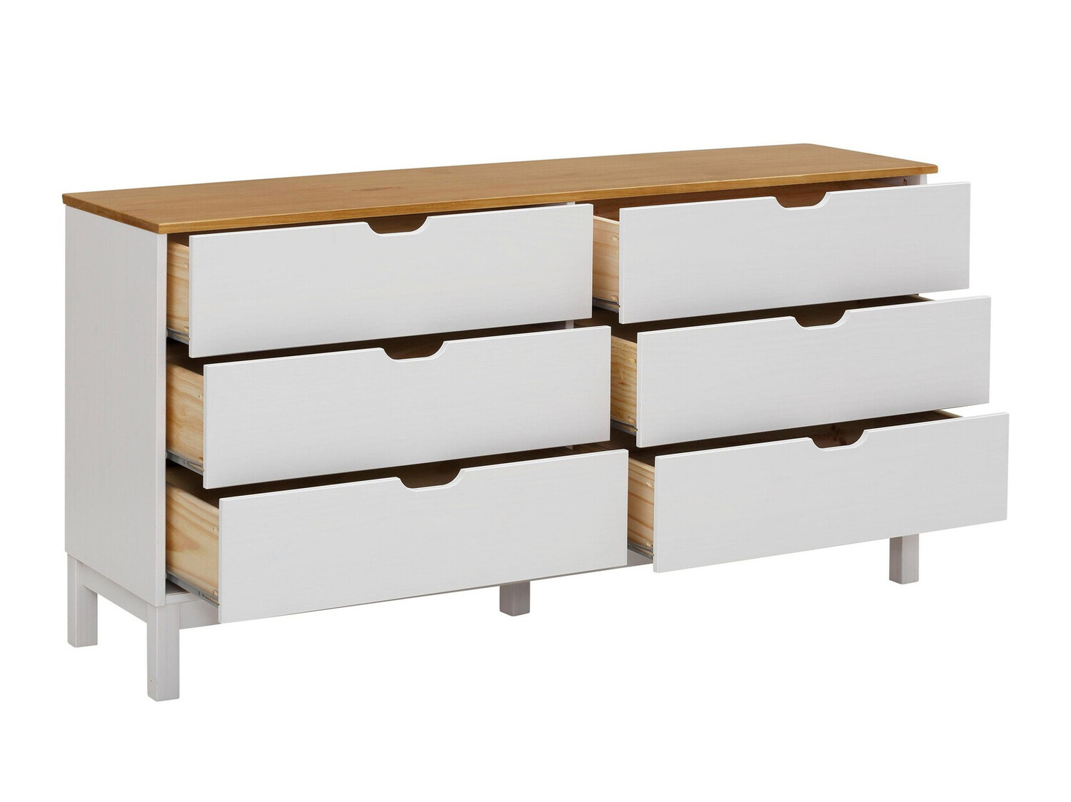 Cómoda Denton 546 (Blanco + Marrón)